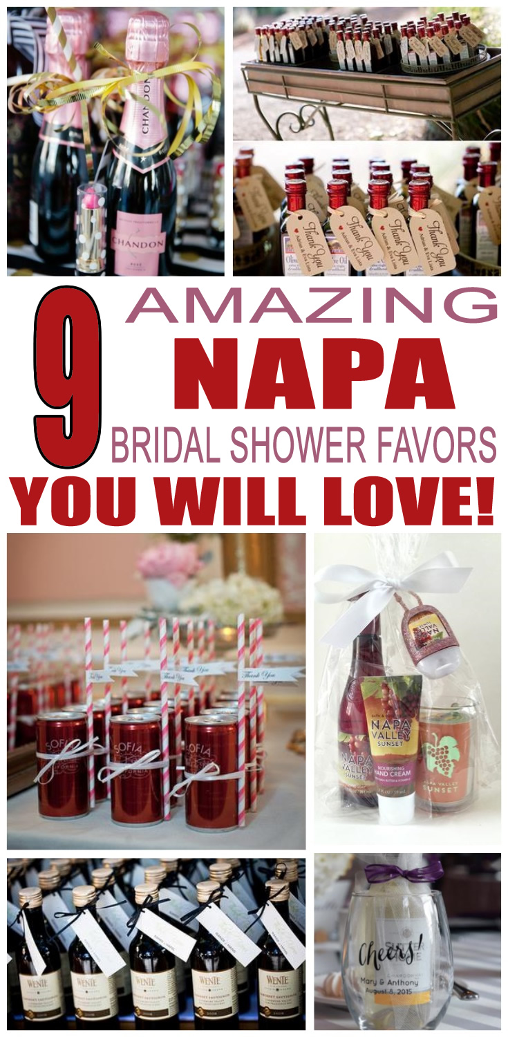Napa Bridal Shower Favors