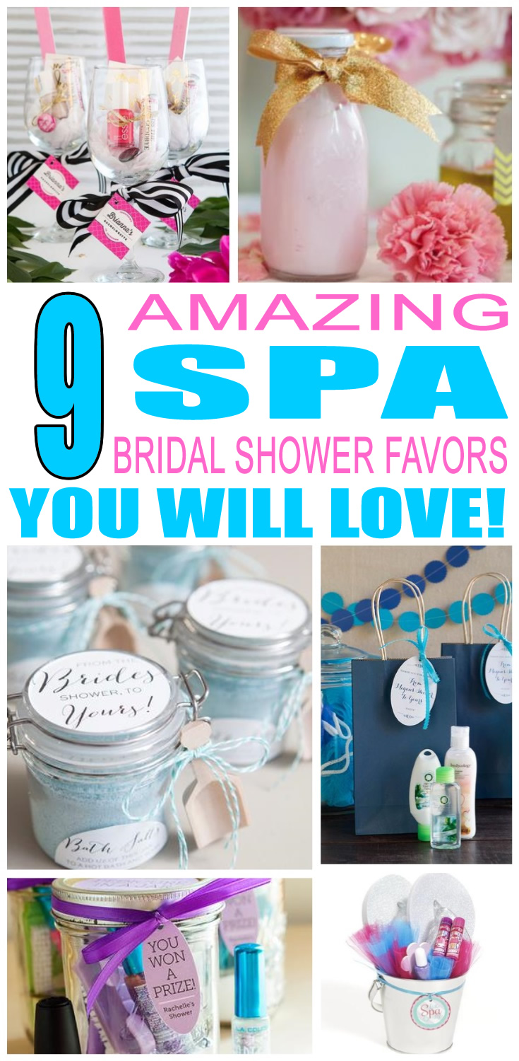Spa Bridal Shower Favors