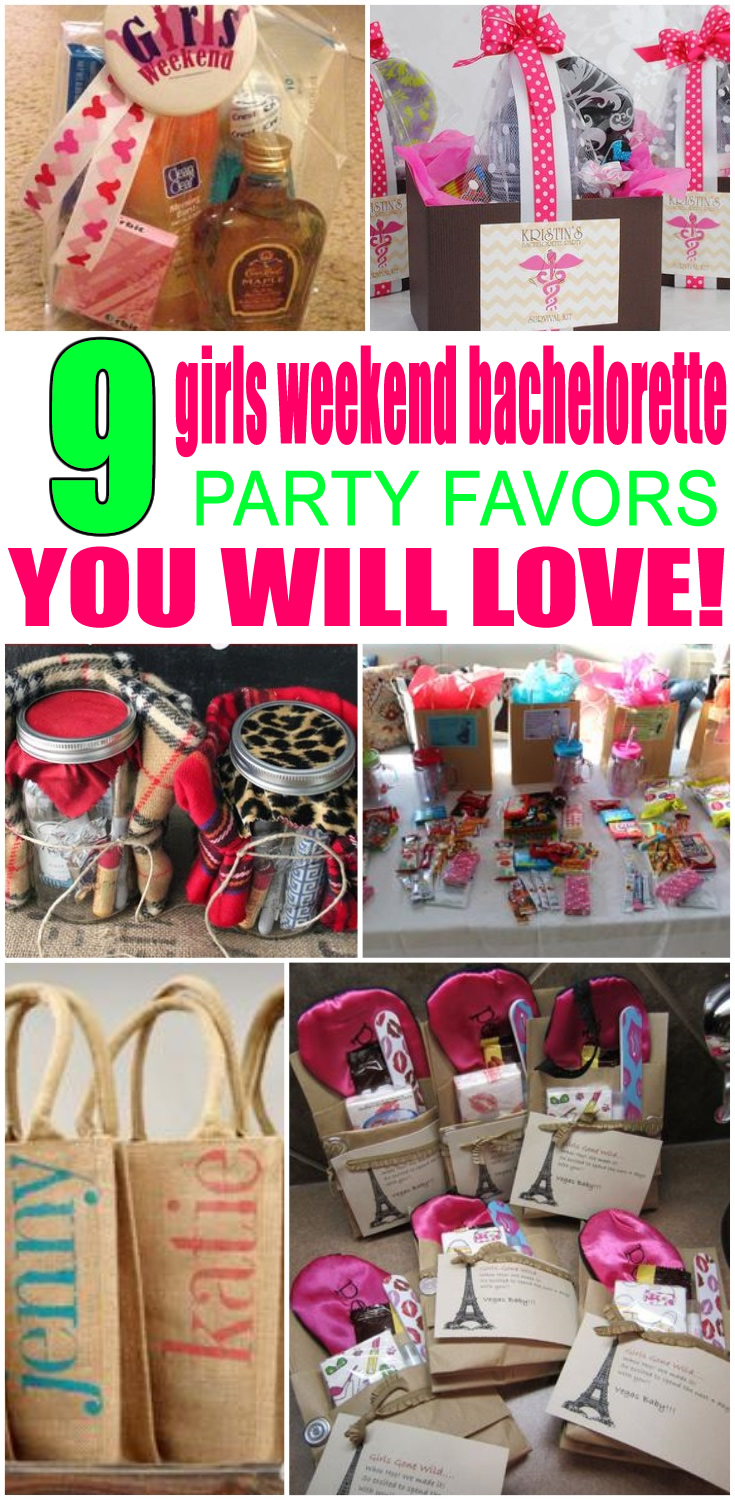 Girls Weekend Bachelorette Party Favors