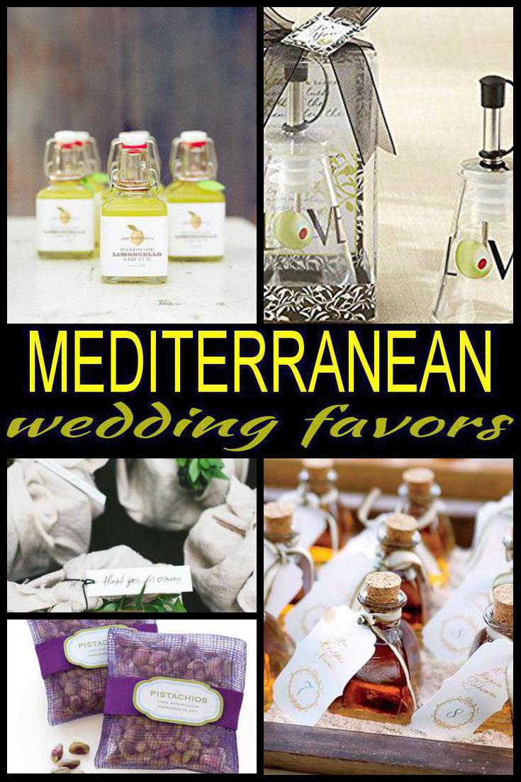 mediterranean wedding favors