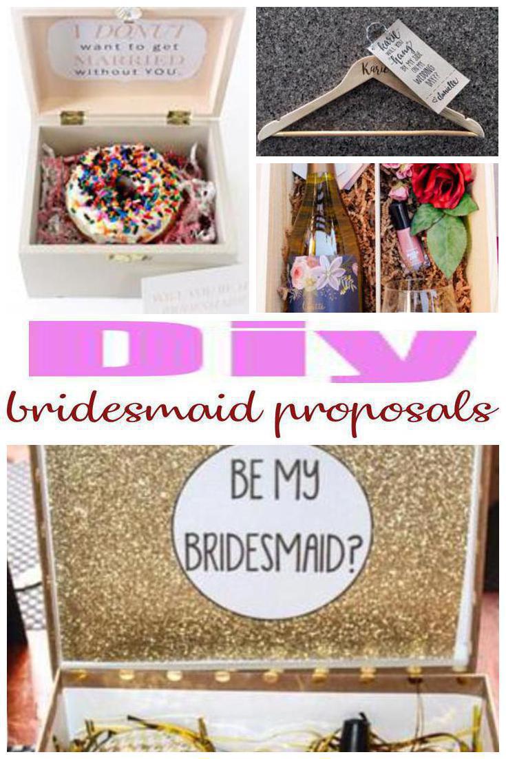 DIY bridesmaid proposals