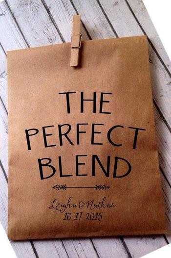 The Perfect Blend Coffee Wedding Favor