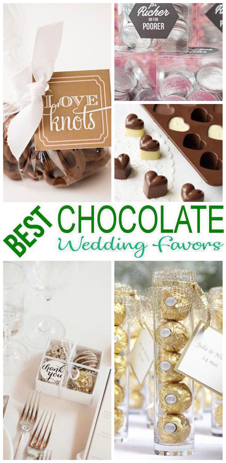 chocolate wedding favors