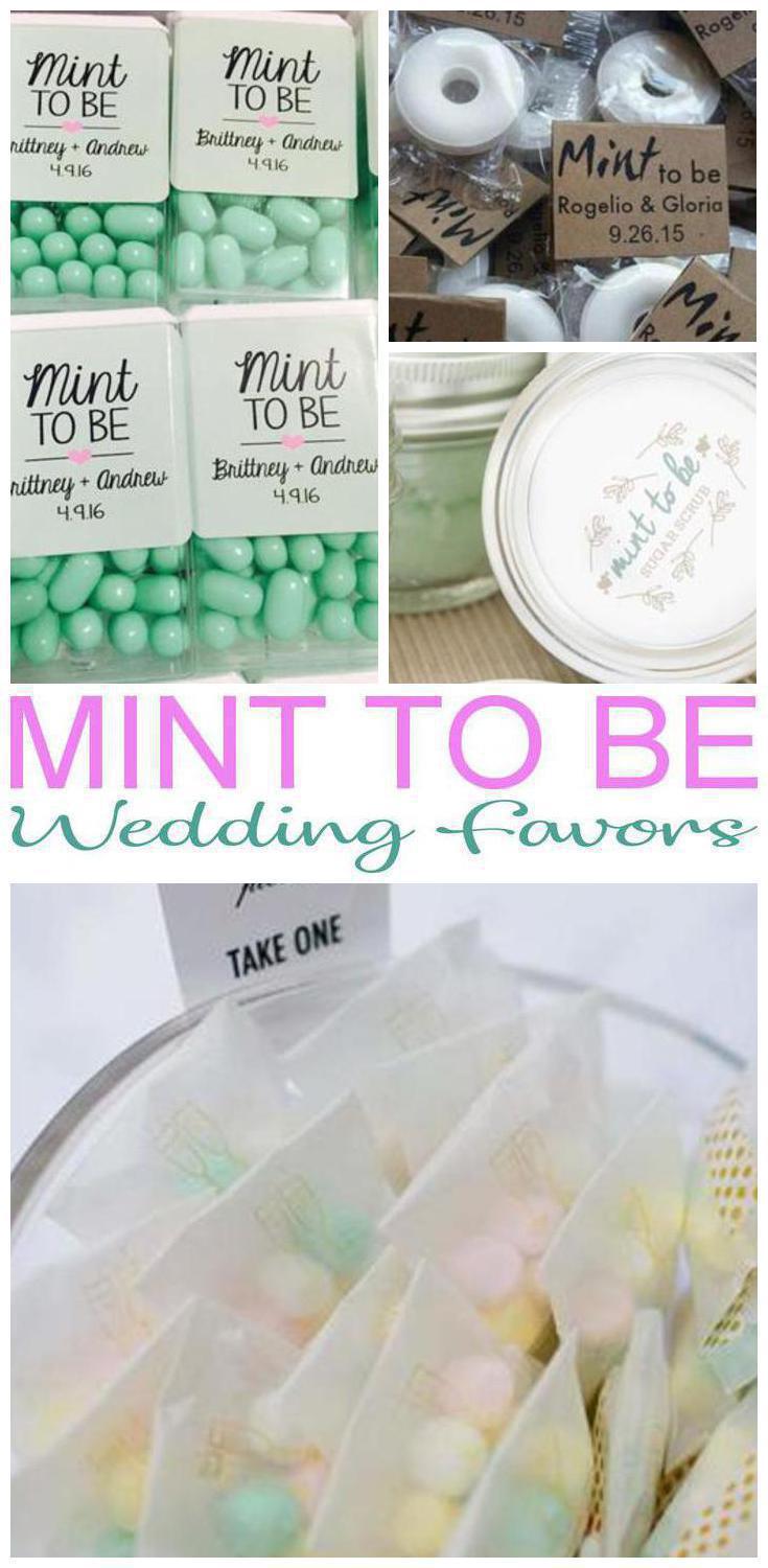 Mint To Be Wedding Favors