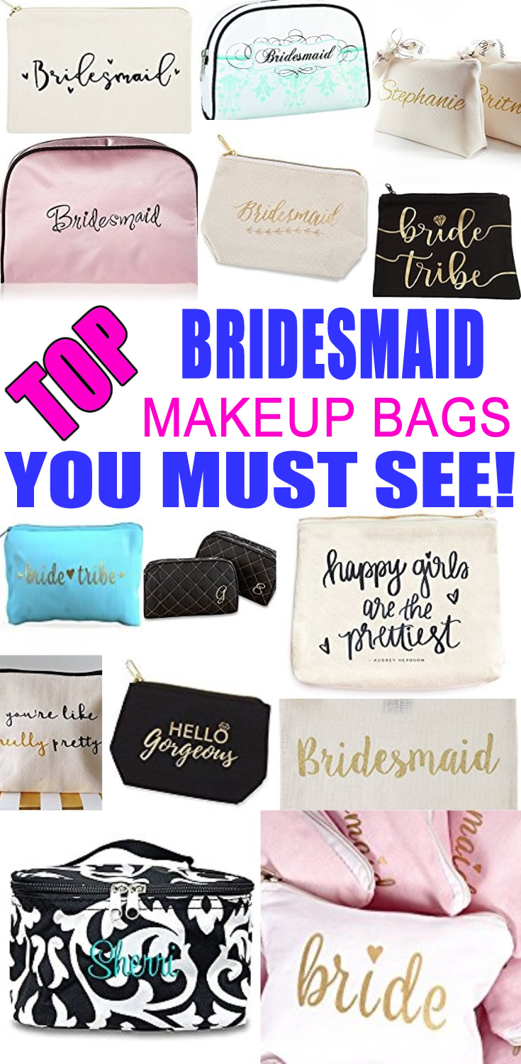 Bridesmaid Makeup Bags
