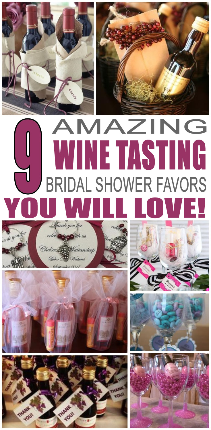 Wine Tasting Bridal Shower Favors