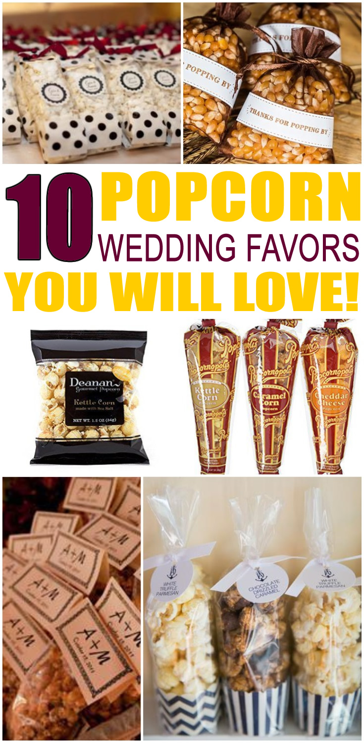 Popcorn Wedding Favors
