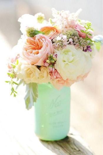 Floral Mason Jar Bridesmaid Proposals