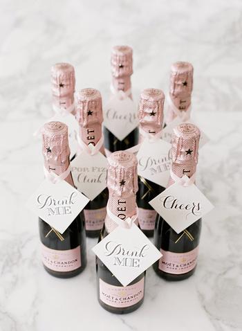 Mini Champagne Bottled Favors