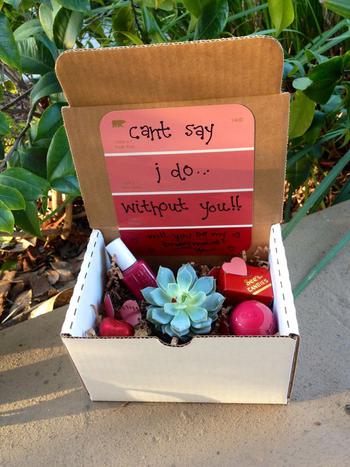 Will You Be My Bridesmaid Succulent Box