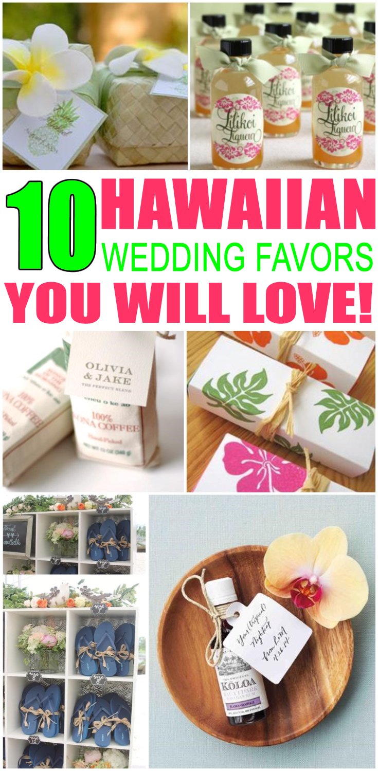 Hawaiian Wedding Favors