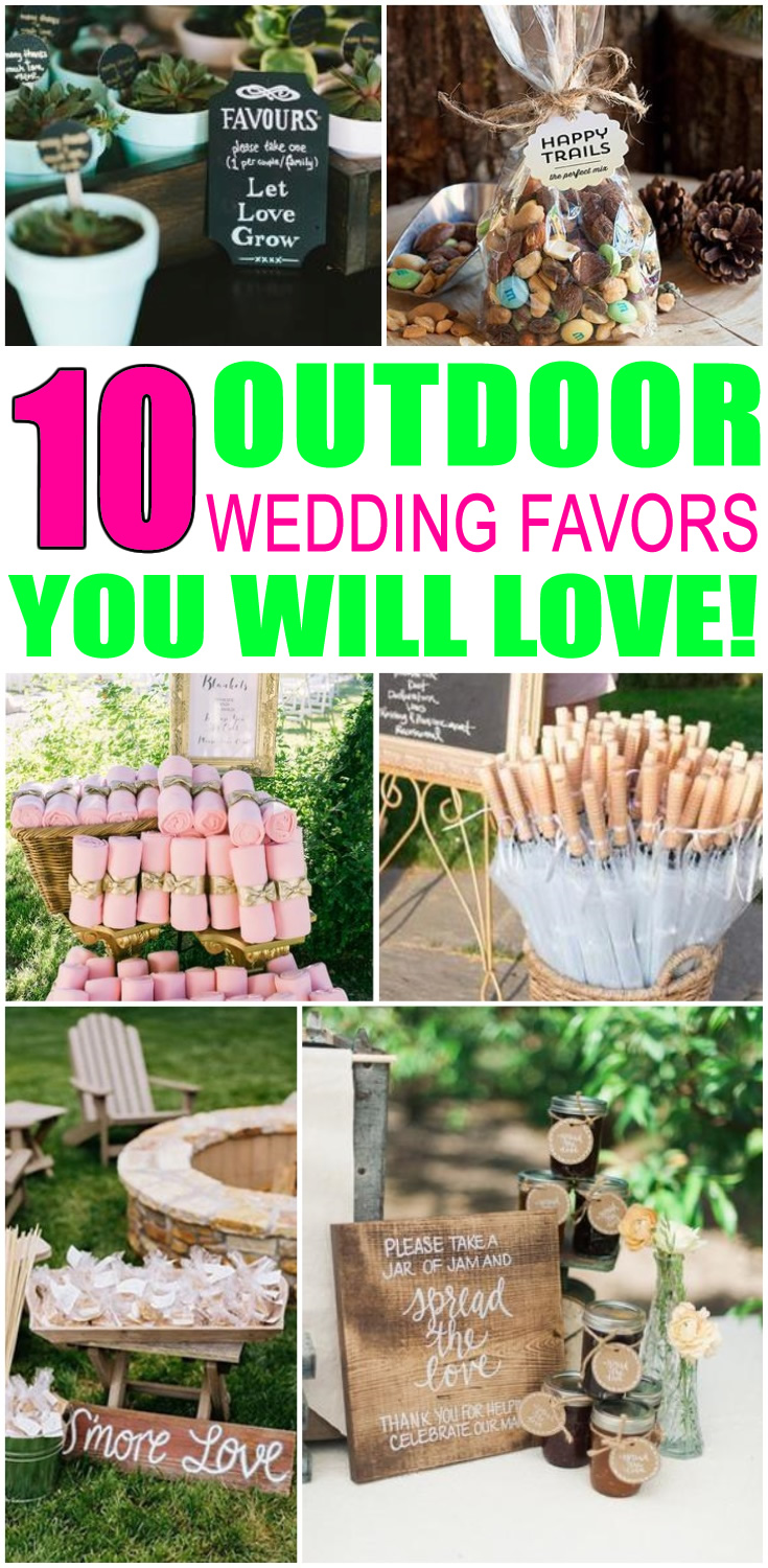Outdoor Wedding Favors