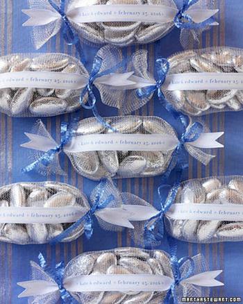 Blue And Silver Favors