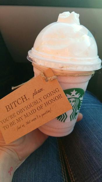 Easy Starbucks Bridesmaid Proposals