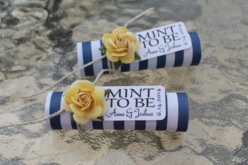 Midnight Blue Mint Wedding Shower Favors