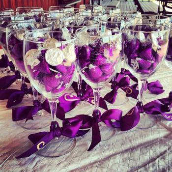 Wine Glass Wedding Favors