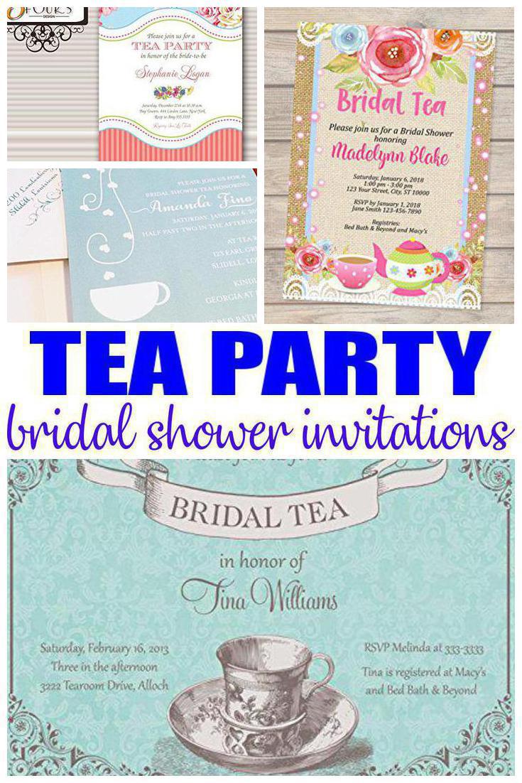 tea bridal shower invitations