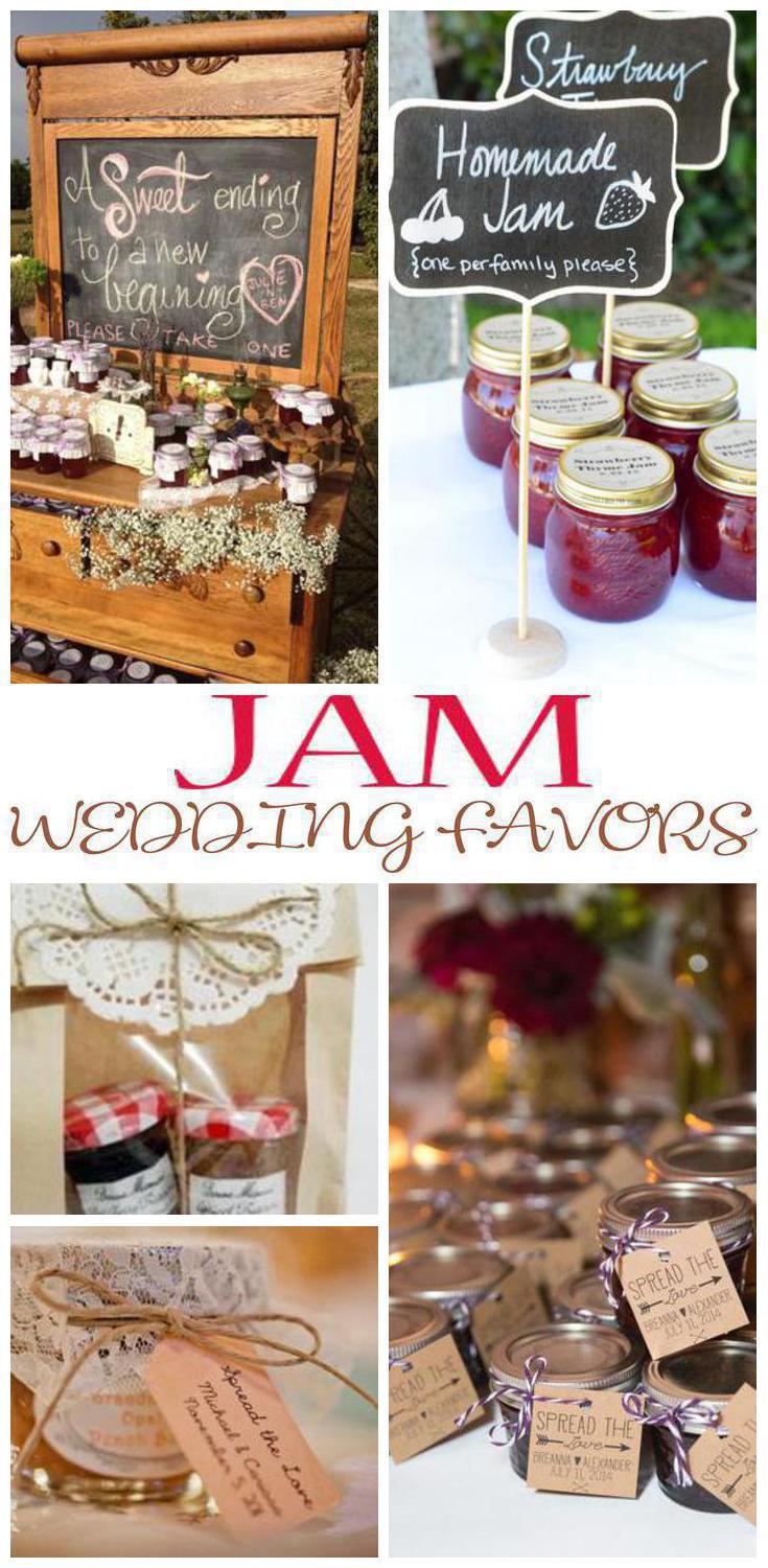 jam wedding favors